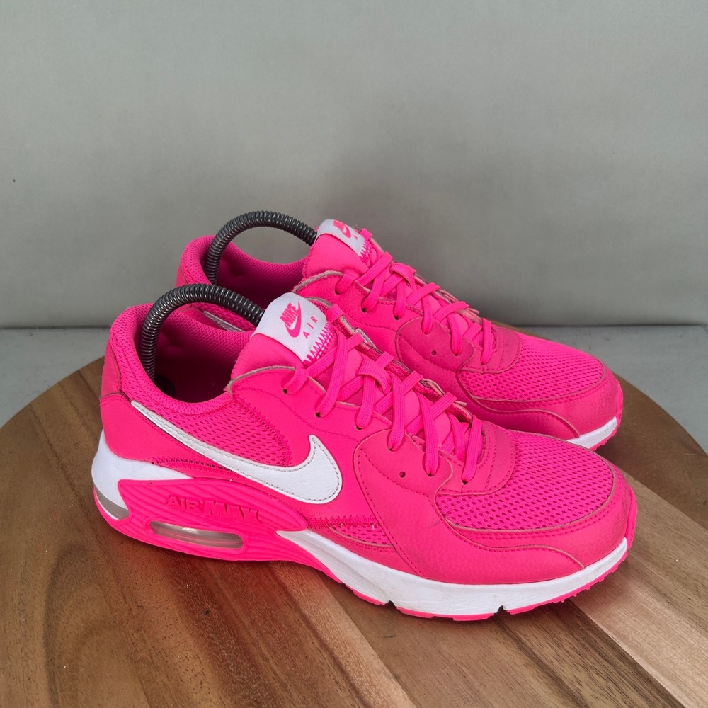 Nike Women's Bright Pink and White Sneakers